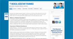 Desktop Screenshot of medicalassistanttrainings.com